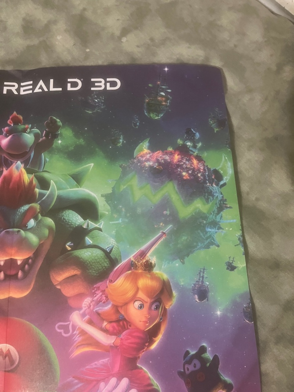 Super Mario Galaxy 18x24 Movie Poster ORIGIN Fold-Up (2-Sided) Nin ten do NEW - Picture 6 of 11